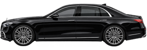 First Class Sedan Mercedes Benz s580 for Avoca private car service, up to 3 passengers