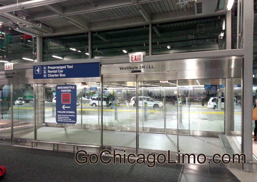 O'Hare terminal 3 door 3H Lower Level for pickup - Go Chicago Limo O'Hare terminal 3 door 3H Lower Level for pickup
