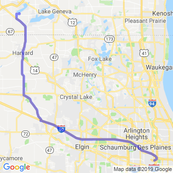 Travel from Lake Delavan to O'Hare airport Car service to O'Hare airport (ORD)
