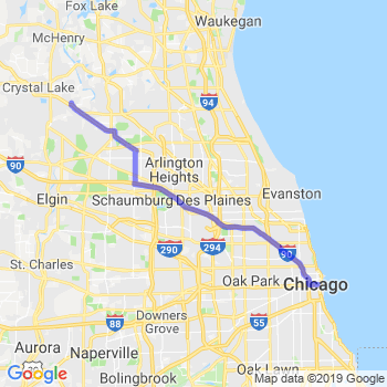 Limousine service between Cary, IL and O'Hare Midway airport
