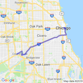 Travel from Indian Head Park to Chicago Loop Car service to Chicago Loop